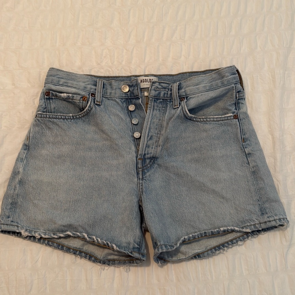 Agolde Parker long shorts in twister size 26